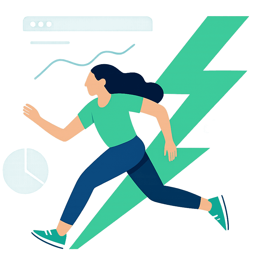 illustration développement rapide et statistiques